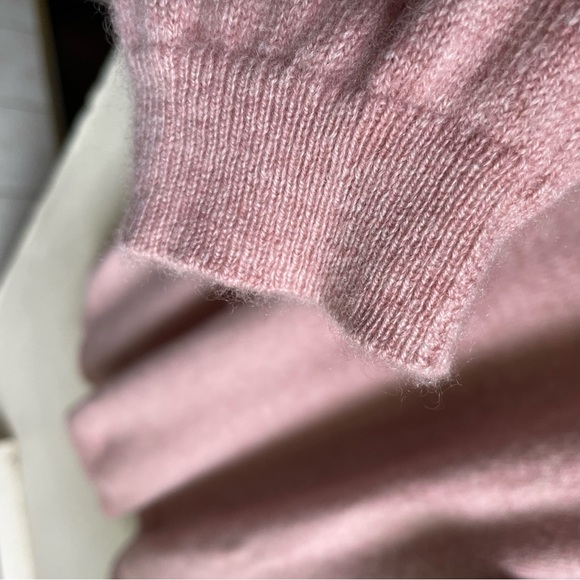 Charter Club Luxury Pure Cashmere Crewneck Sweater. Heathered Pink. Size XL - Picture 9 of 16